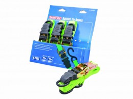 Faithfull 4 Piece Ratchet Tie Down Set £15.99